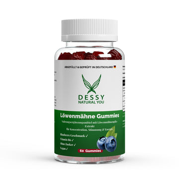 Löwenmähne + Vitamin B6 Gummies - 60 Stk.
