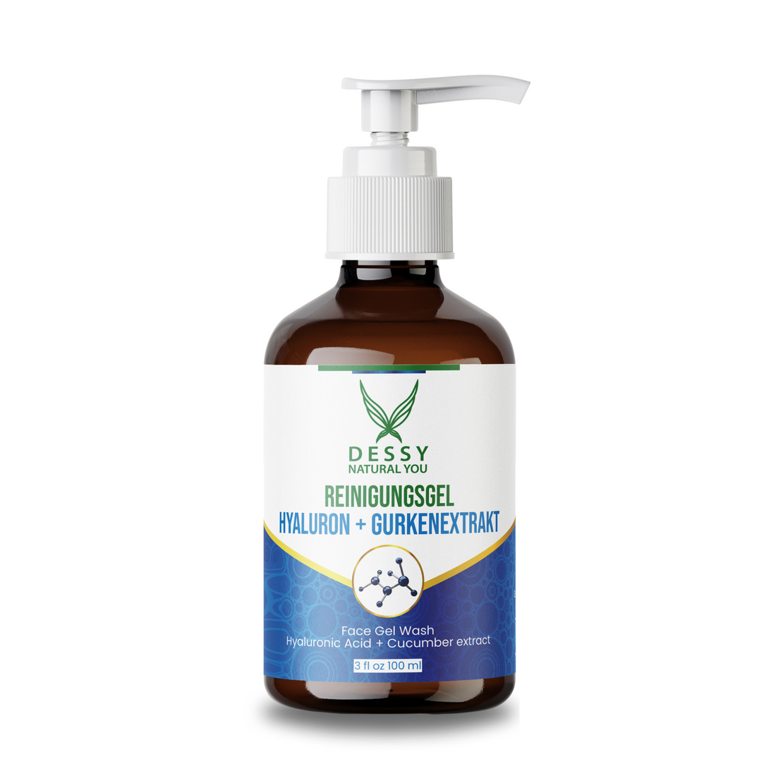 Reinigunsgel Hyaluron + Gurkenextrakt, 100 ml - Dessy Natural You
